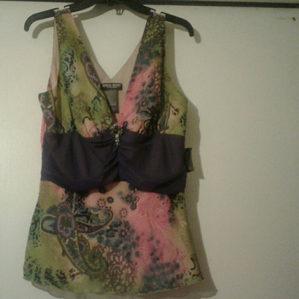 Bisou Bisou blouse  Sz 12